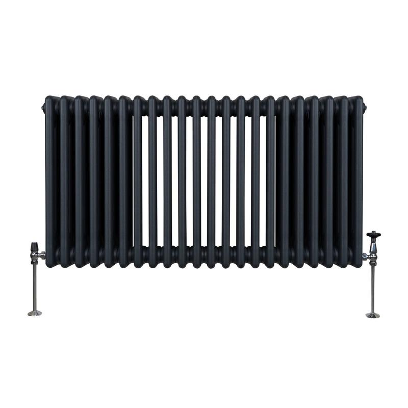 Traditional 3 Column Radiator - 600 x 1012mm - Anthracite Grey 0