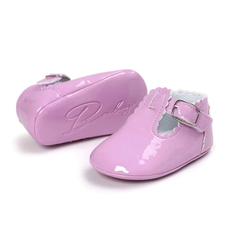 Baby Girl Shoes Moccasins Mary Jane Soft Soled Non-slip Footwear Crib PU Leather Newborn Baby Shoes Christmas Gift first 2