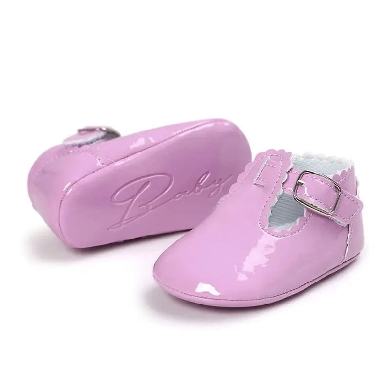 Baby Girl Shoes Moccasins Mary Jane Soft Soled Non-slip Footwear Crib PU Leather Newborn Baby Shoes Christmas Gift first 2