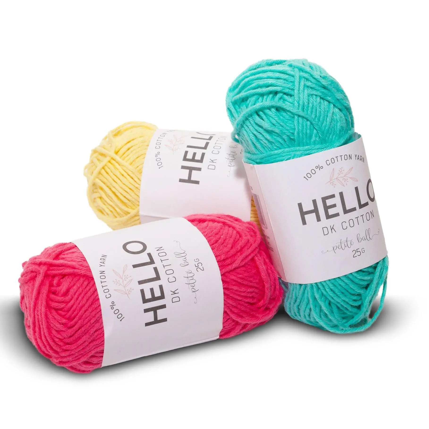 Hello Cotton Yarn - 25g Ball | 100% Cotton Multiple Colours Available