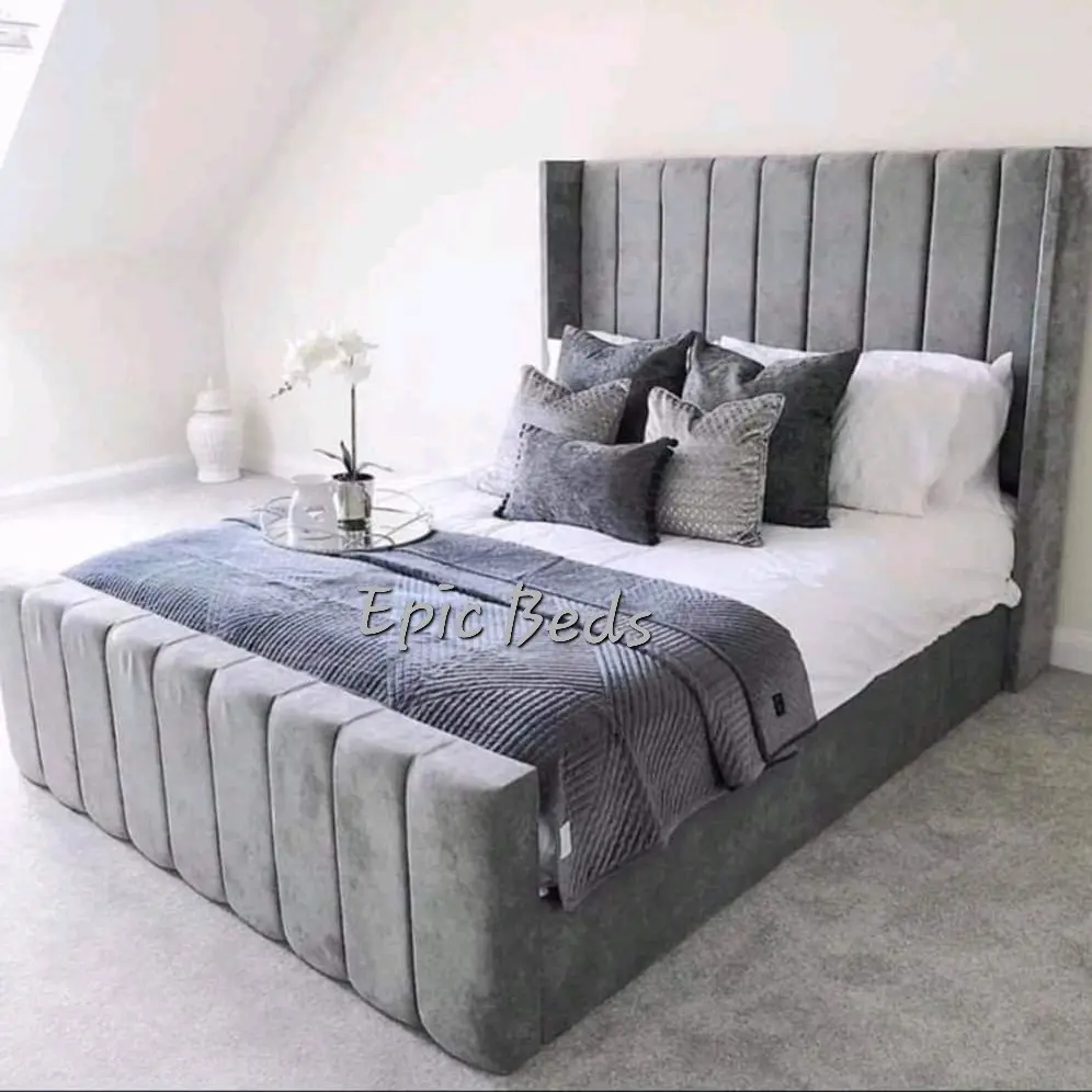 Modern Wingback Bed
