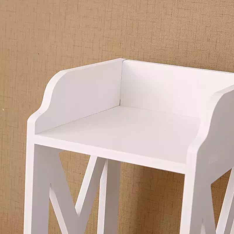 Waterproof Bathroom Storage Cabinet Free Standing Cabinet Organizer Unit White 4