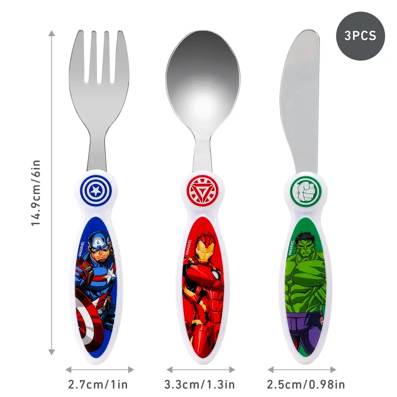 Avengers Children's Kids 3pcs Cutlery Set 1