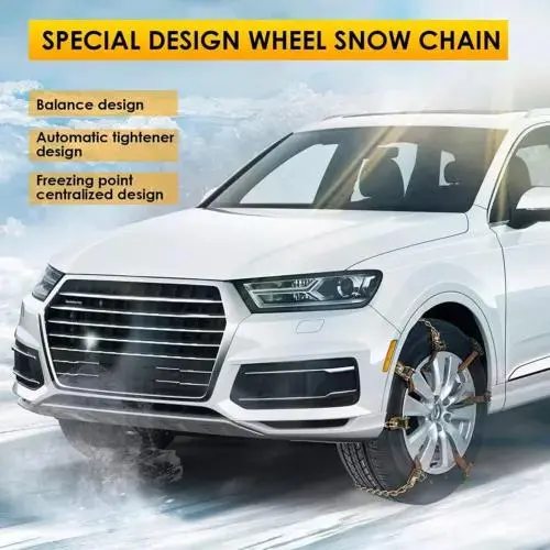 Wheel Tire Snow Anti-skid Chains for Car Truck SUV Emergency Universa Strap 7