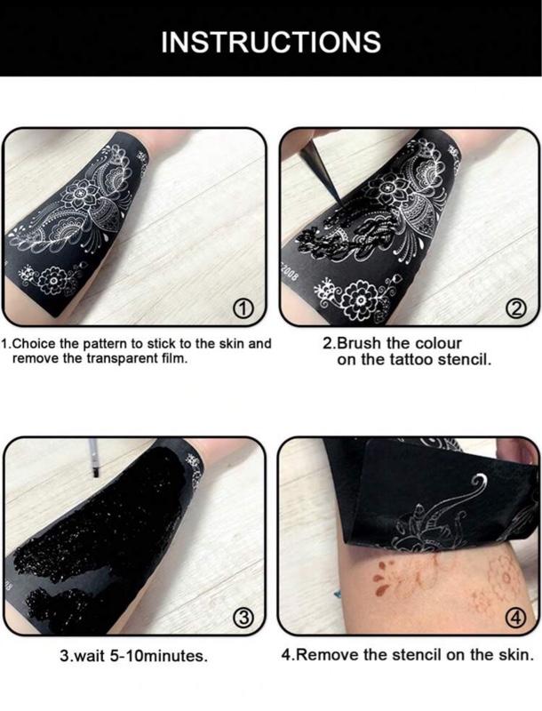 Product Introduction of Henna stencils 2