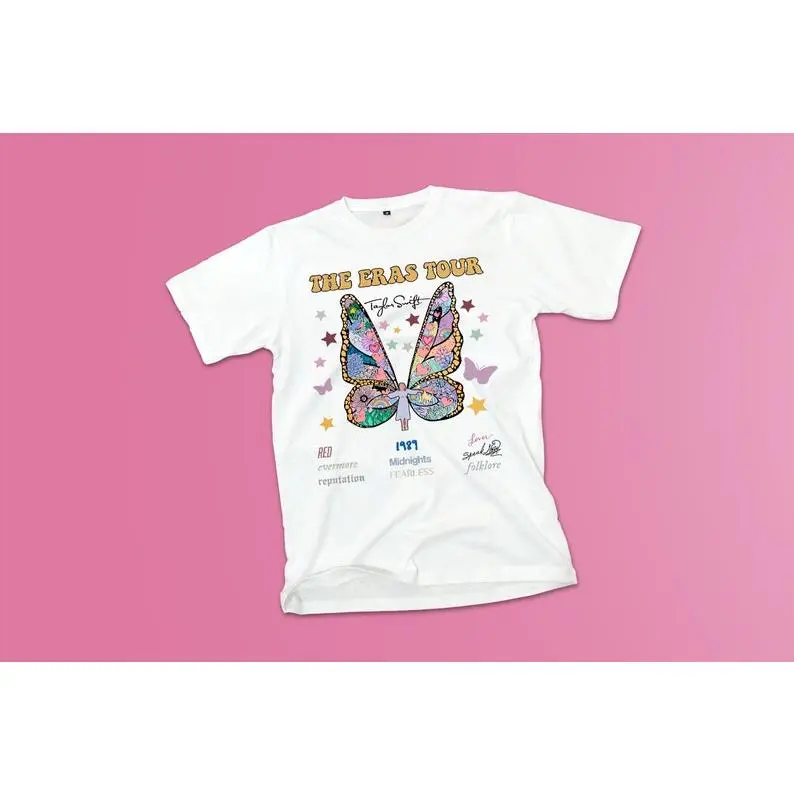 Taylor Swift adult & kids T-Shirt, Children's, Teen, Swiftie, Merchandise butterfly design