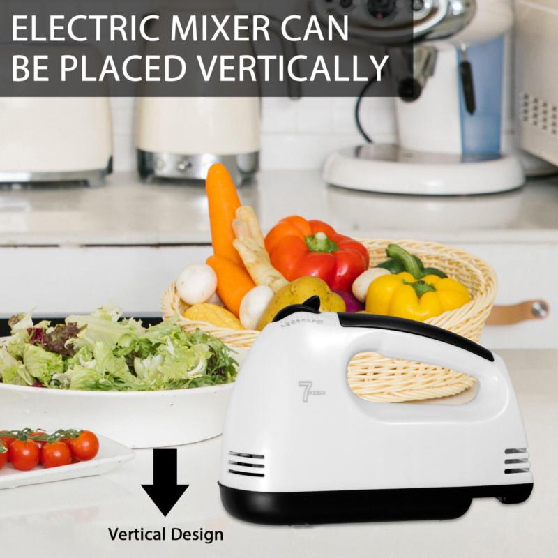 7 Speed Electric Hand Hero Mixer Electronic Handheld Whisk Food Blender Egg Cake 6