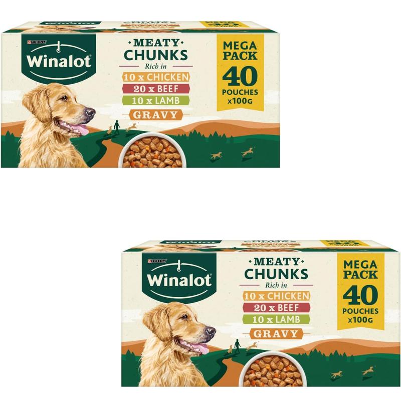 Winalot Dog Food Mixed in Gravy, 40 x 100g - Savory Pate for Your Pet's Mealtime 2