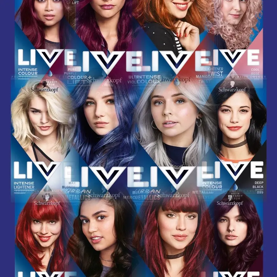 Schwarzkopf Professional Live Intense Permanent Hair Dye - Various Shades