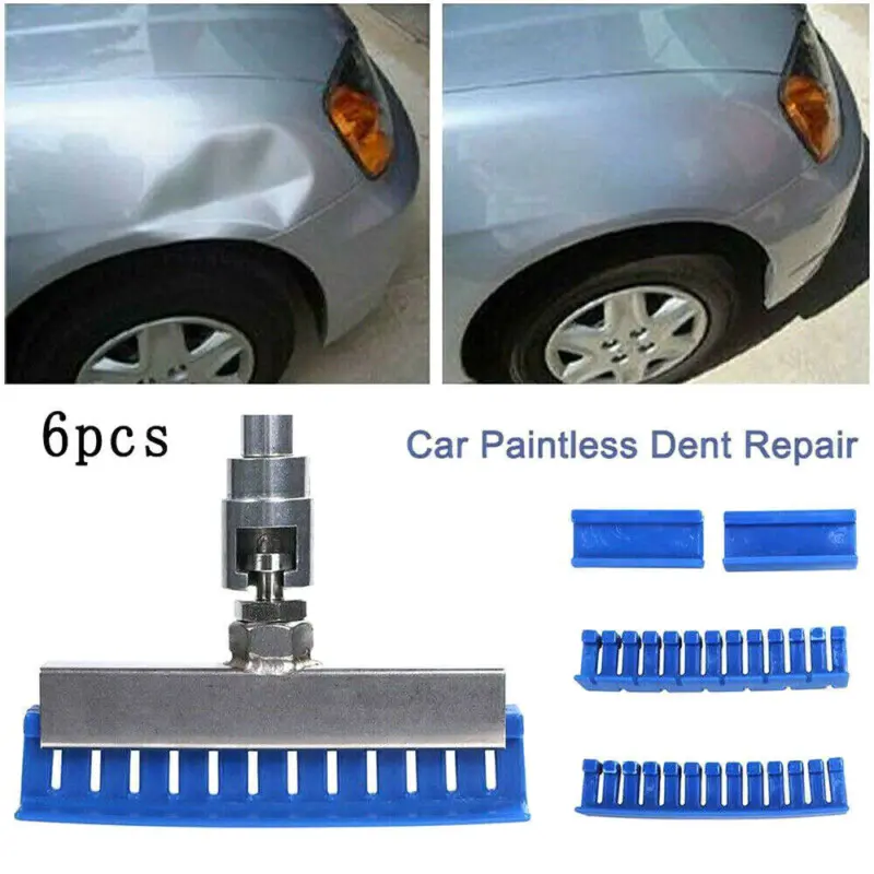 6pcs Set Paintless Dent Removal Kit Slide Hammer Puller Tab Auto Car Repair Tool 3