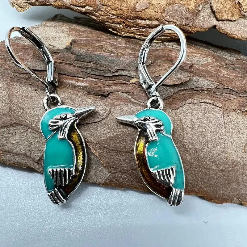 Elegant Turquoise Bird Earrings 2