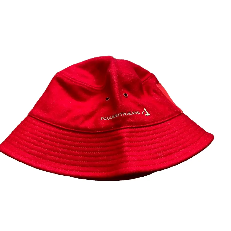 Pre Owned Paul Smith Bucket Hat Red size M