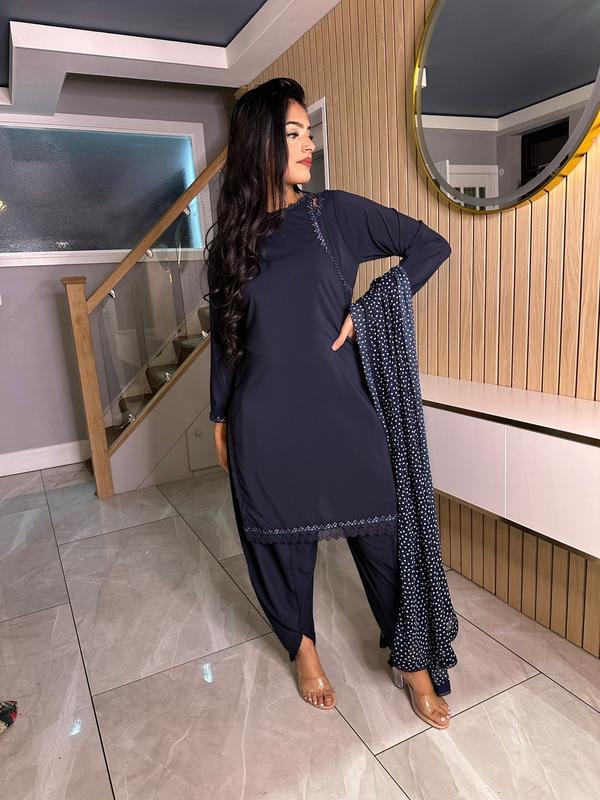 Afsana - Navy Cutout 6