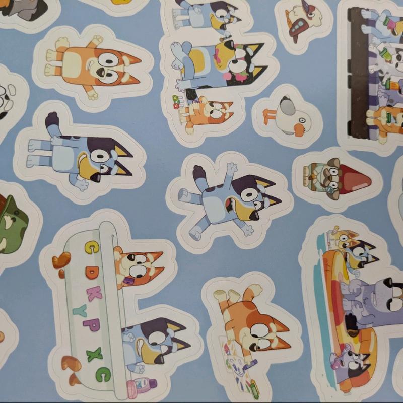 Bluey Sticker fun with over 100 reusable as stickers bluey bingo chilli bandit and friends 2