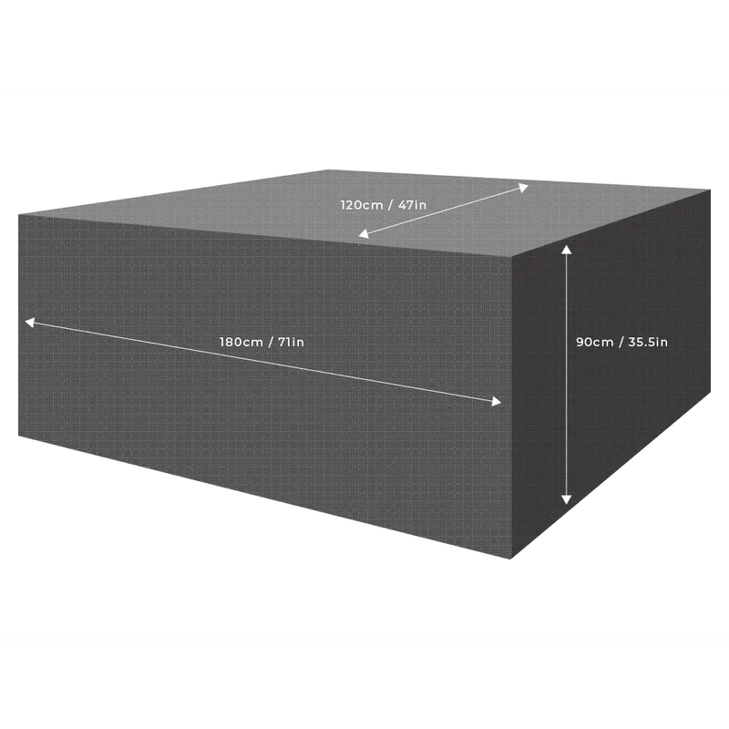 All Sizes Oxford  Rectangular Cover Fits Rectangular Furniture Sets 100cm to 300cm 6