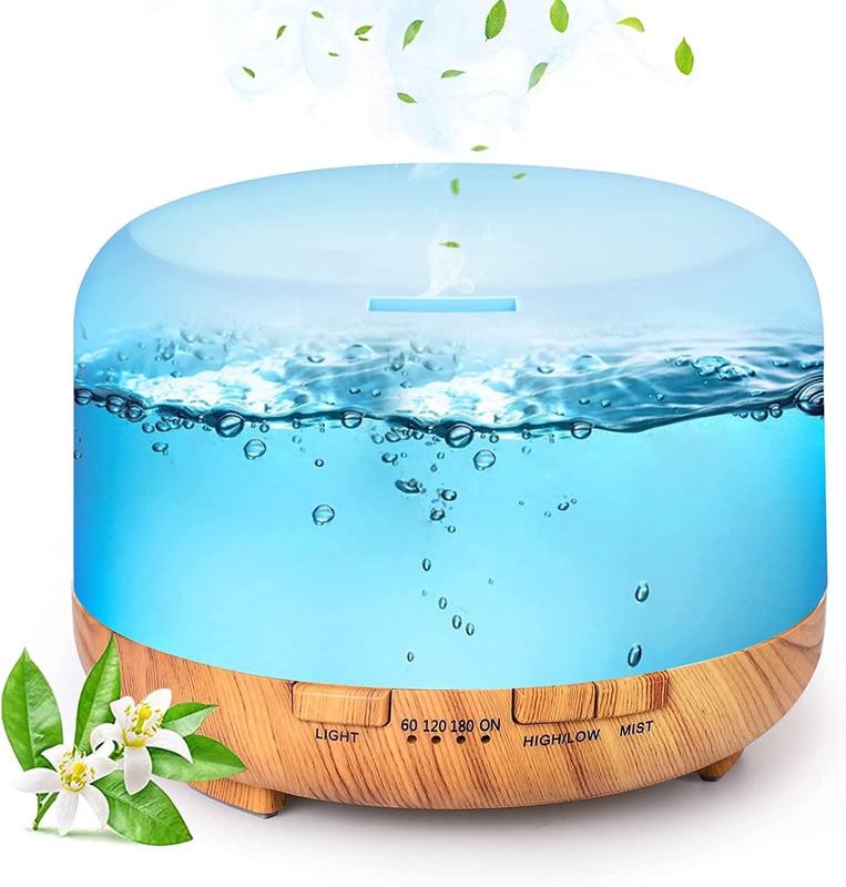 XMAS GIFT 500ml Oil Diffuser HUMIDIFIER - 4 in 1 Aromatherapy, Humidifier, Night Light 6