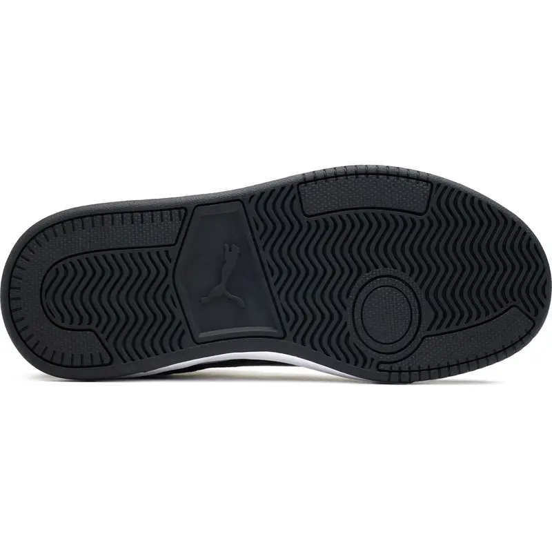 Puma Dribble Trainers - White/Black Synthetic Court Trainers 3