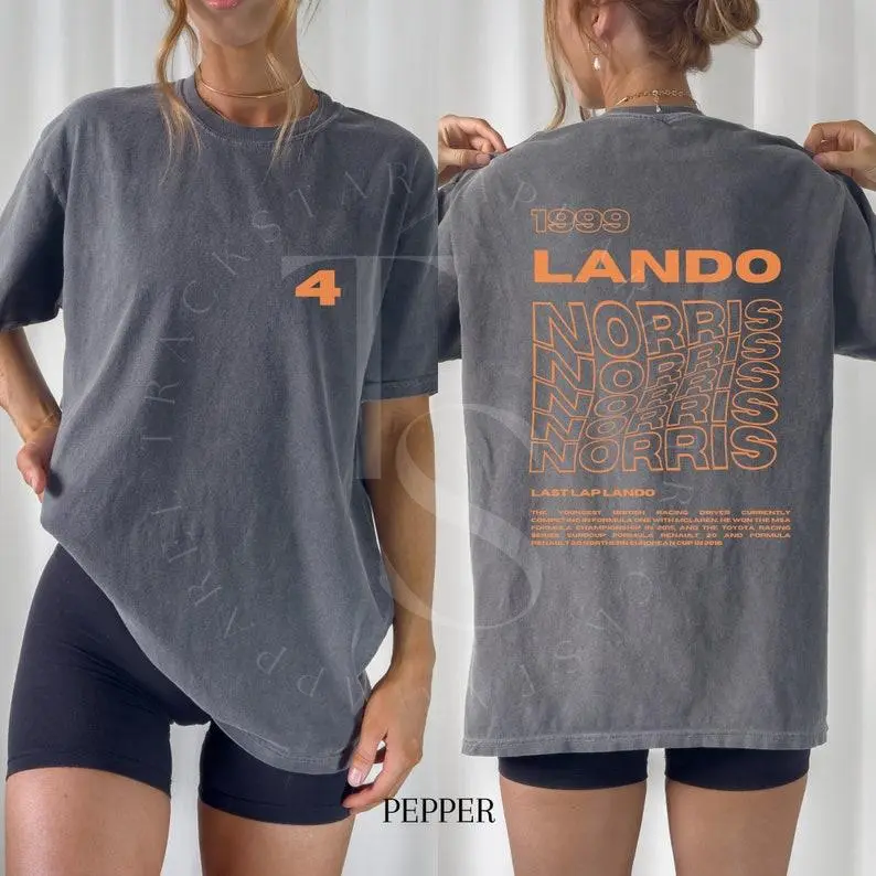 Comfort Color Lando Norris Tshirt Formula One Tee Lando Norris Gift F1 Gift Racing Inspired Shirt Aesthetic Racing Clothing