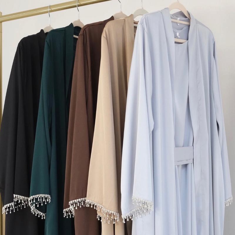 Embellished Two Piece Abaya set 3