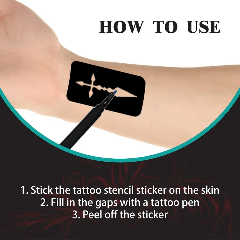 Temporary Tattoo Pen Set Face, Arm, Body Multi Color Painting DIY Makeup Graffiti Decoration Tattoo Pen For Cosplay,Party,Celebration , Safe for Skin 5