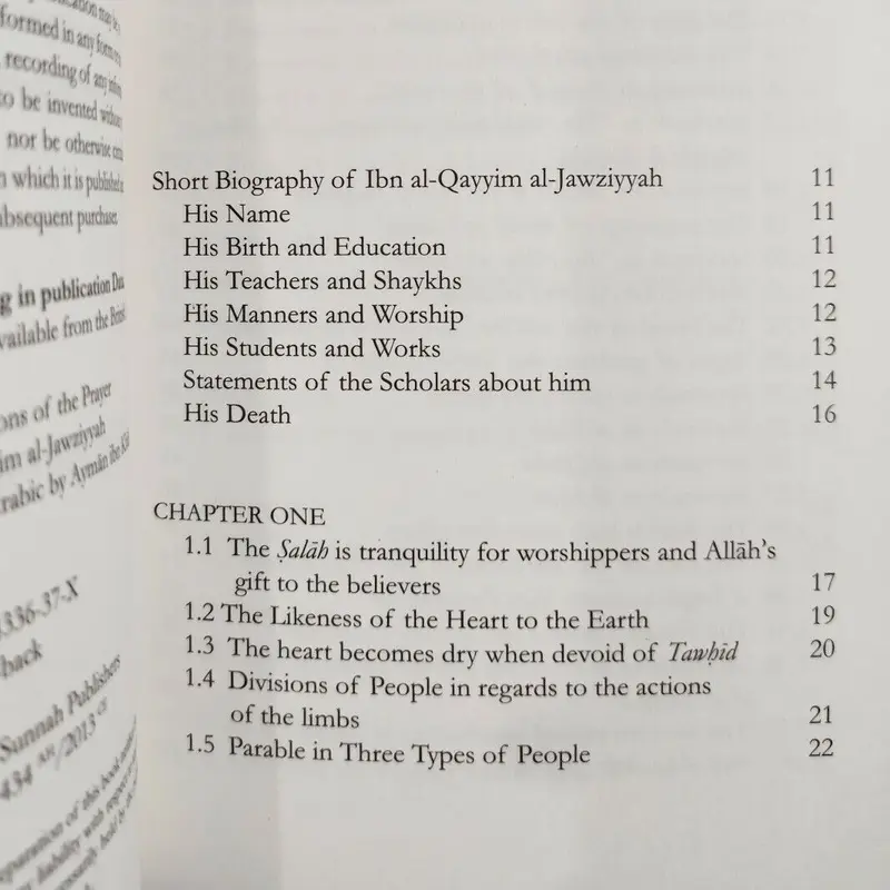 Inner Dimensions of the Prayer by Imam Ibn Qayyim al Jawziyyah 3