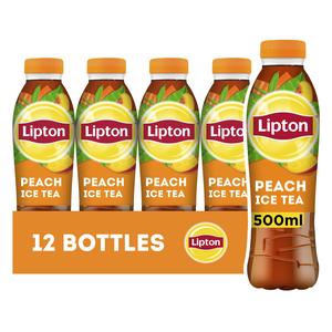 Lipton Ice Tea Peach 12x500ml - Refreshing Beverage