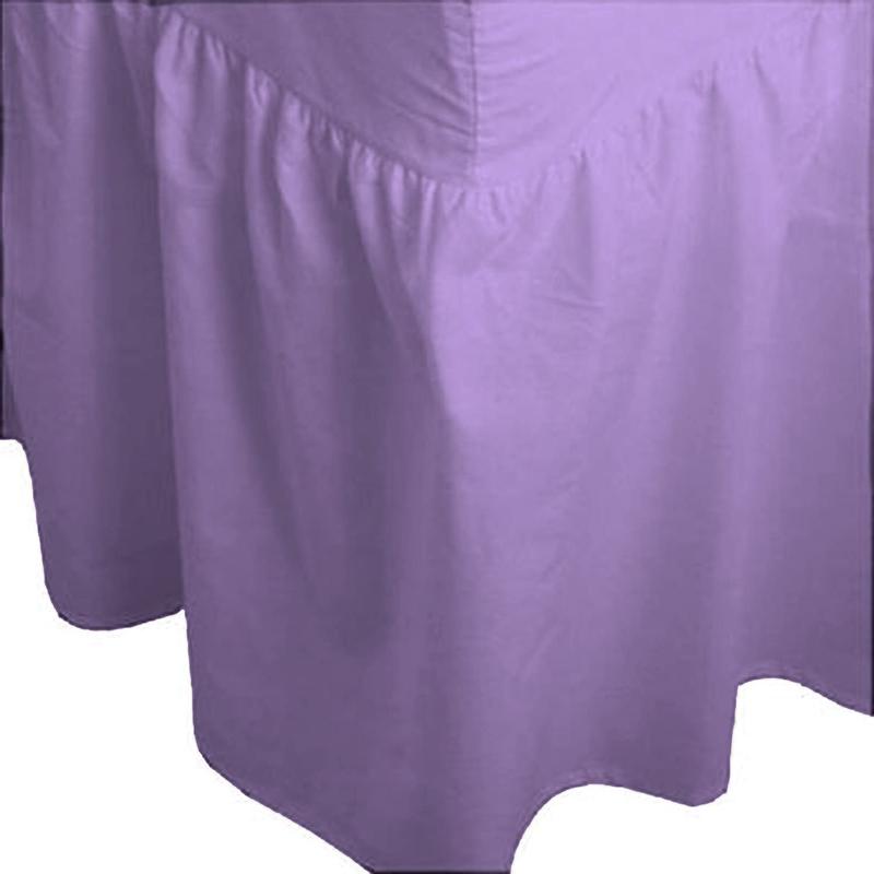 30CM Drop New Fitted Valance Sheet Bed Skirt, Frilled Valance Fitted Sheets Bedding Non Iron Soft Polycotton 25cm Deep Fit Valances Single Double Bed King Size Super King Small Double 6