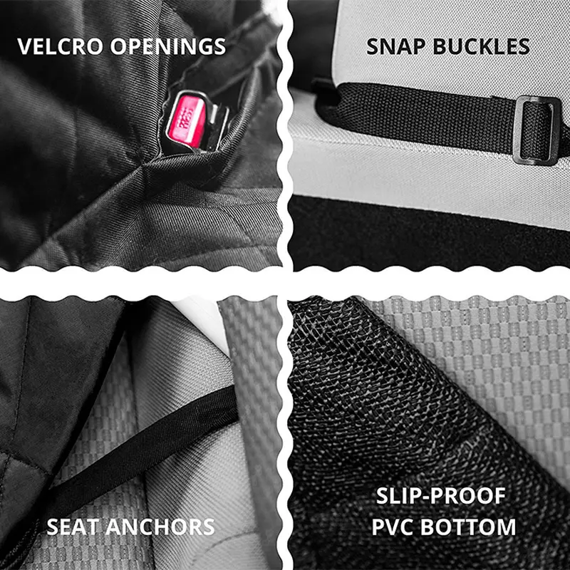 Heavy Duty 600D Waterproof Pet Car Seat Cover Dog Mat Rear Back Seat Hammock UK 7