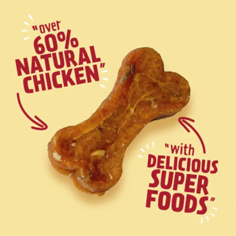 Good Boy Superlicious Chicken, Apple & Cranberry Bones - Natural Dog Treats - Low Fat Training Treats - Bulk Box - 10 x 100g 3