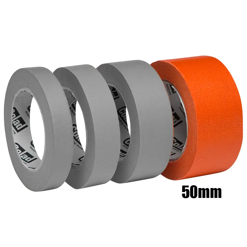 Colad Orange Masking Tape (Individual Rolls) - High Temperature and UV Resistant! 4