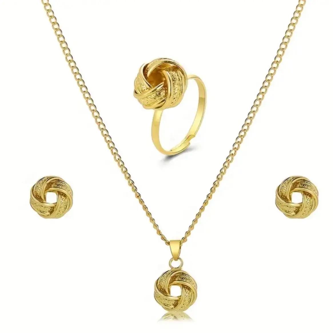 Braided Spherical Pendant Set