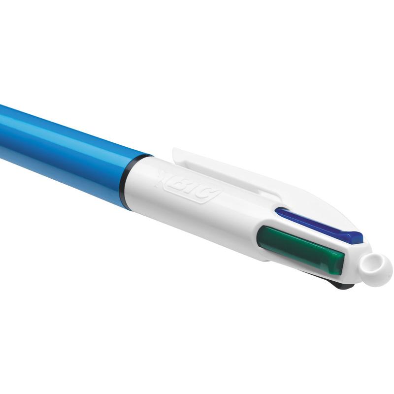 BIC 4 Colours Family Pen Pack of Retractable Ballpoint Pens with Four Ink Colours, Set of 4 (2 Mini, 2 Original) 2