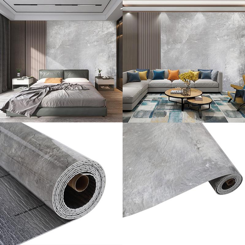 Livingandhome 3M Grey Marble Contact Wallpaper Self Adhesive 1