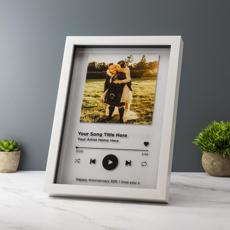 Personalised Song Plaque With Stand Music Plaque Playlist, Any Photo / Song Photo Music Gift 5
