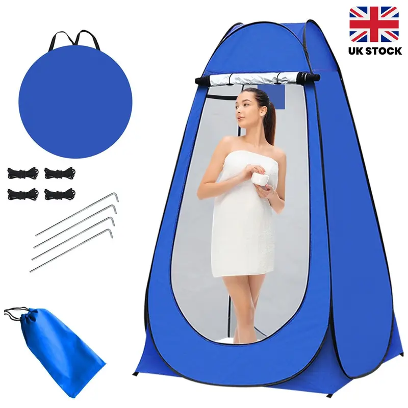 Pop-Up Privacy Tent, Portable Outdoor Camping Shower & Toilet, Changing Room for Hiking, Quick Setup Privacy Shelter, Waterproof, Foldable Privacy Tent for Outdoor Activities, Easy to Carry, Ideal for Camping, Hiking, Festivals, Perfect Gift for Camping 0