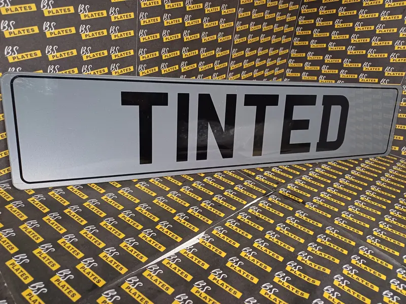 Black Tinted Show Plate Sign | Custom Name Wall Art | Vehicle 2