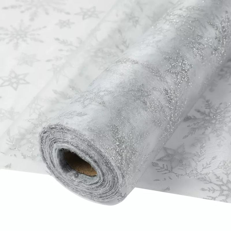 87ft Organza Roll Fabric Xmas Wedding Party Decor Chair Bows Table Runner Sash 1