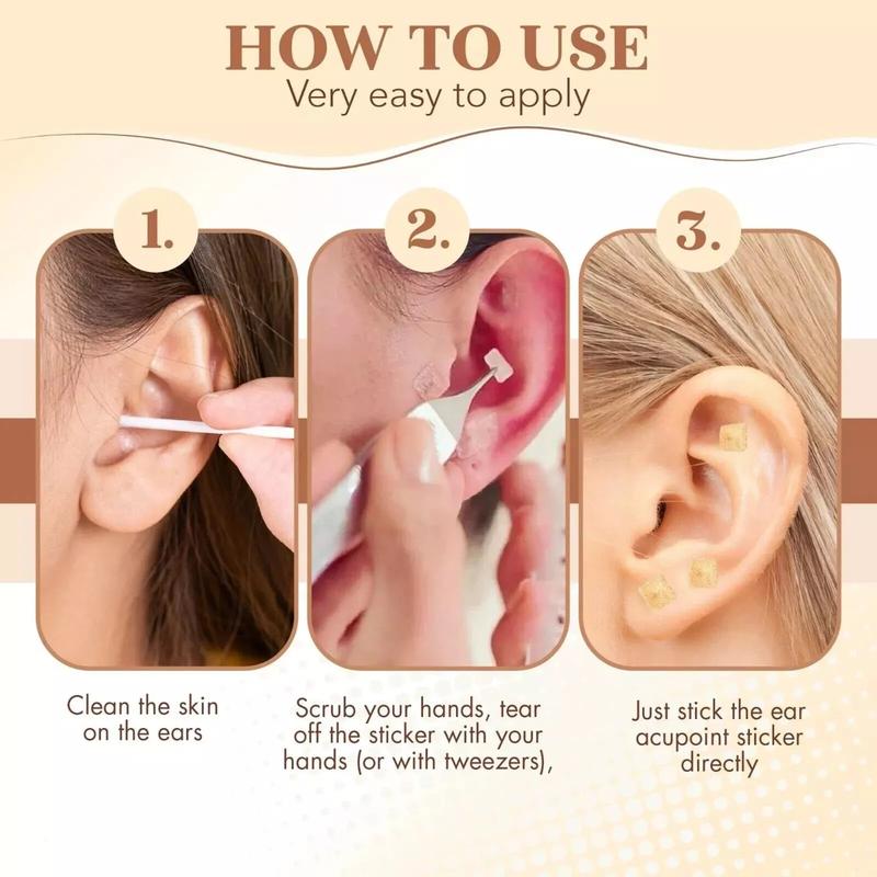 Acupuncture Ear Seeds Acupressure Massage Therapy Pack of 20 Silver Plated Seeds, Body Care Kit for Men & Women Comfort Traditional 6