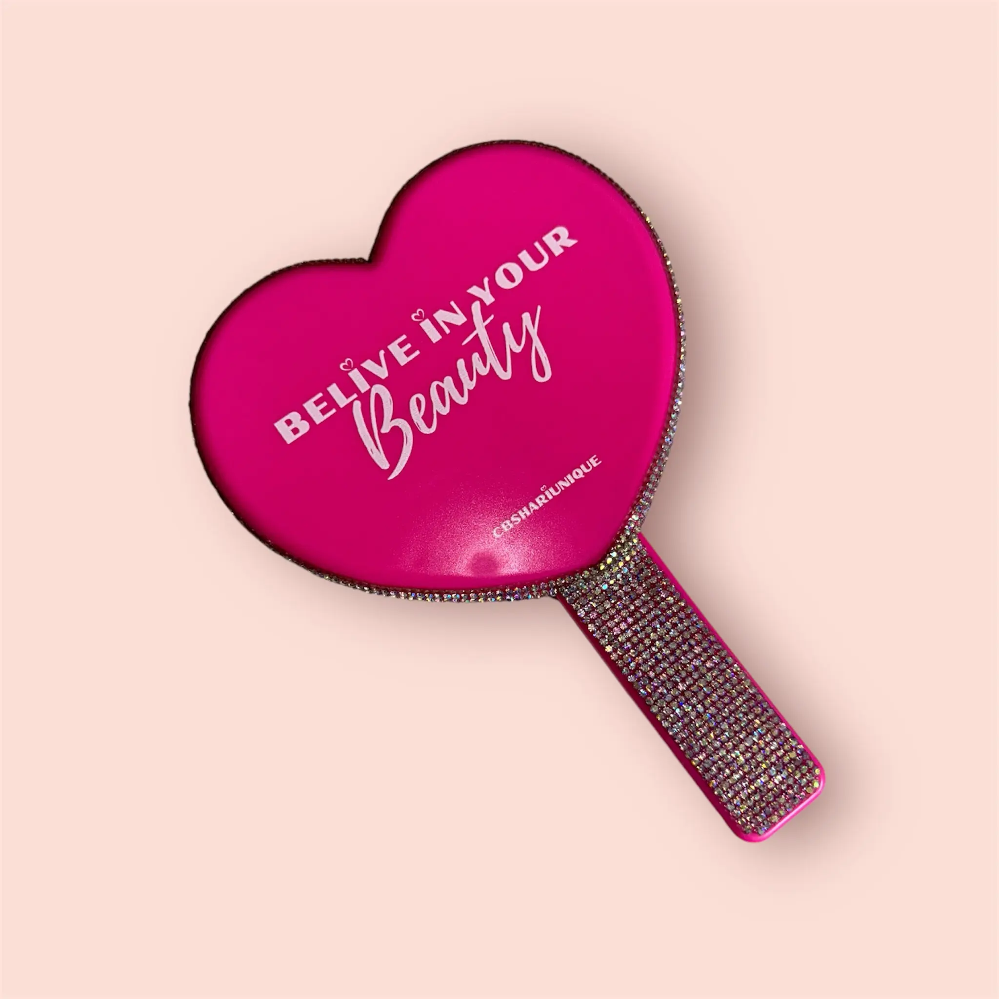 CBSHARIUNIQUE - Be-Live In Your Beauty - Heart Bling Mirror