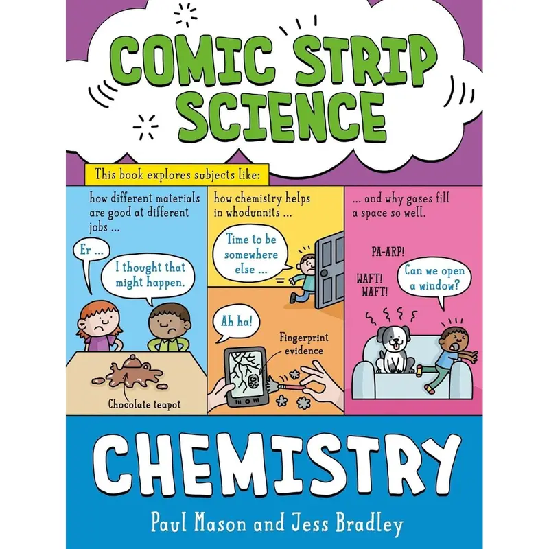 Comic Strip Science Series 4 Books Collection Set By Paul Mason (Biology, Physics, Earth and Space & Chemistry) 4