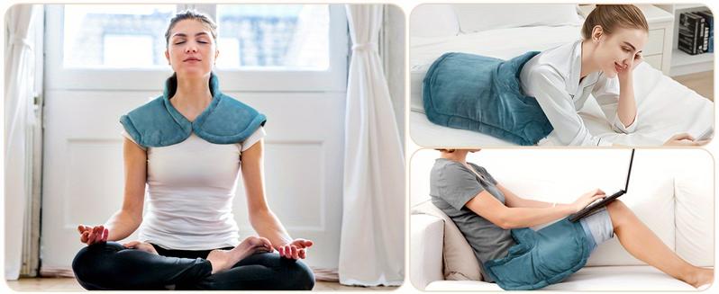 Product Introduction of Graphene Heating Pad With 3 Times The Depth Of Warmth Shawl, Weighted Instant Heating Pad Suitable For Neck And Shoulders, Heating Wrapping With 6 Heating Options And 4 Automatic Shut-off Timers, As A Christmas Gift For Mothers Blanket Shawl 3