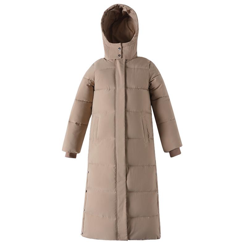 Product Introduction of Over The Knee Long Parkas Coat Female 2024 Winter Fashion Slim-fit Down Cotton Hooded Thick Warm Parkas Coat Winter Jacket Women 26