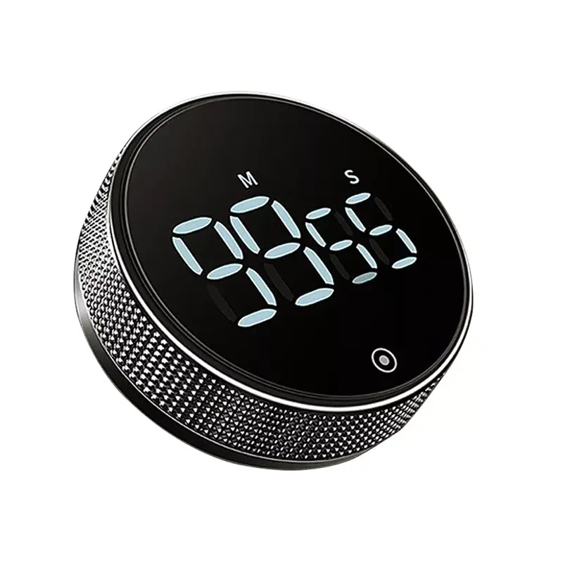 LED Digital Magnetic Countdown Alarm Clock Study Stopwatch Kitchen Timer Cooking Metal Set Utensils 6