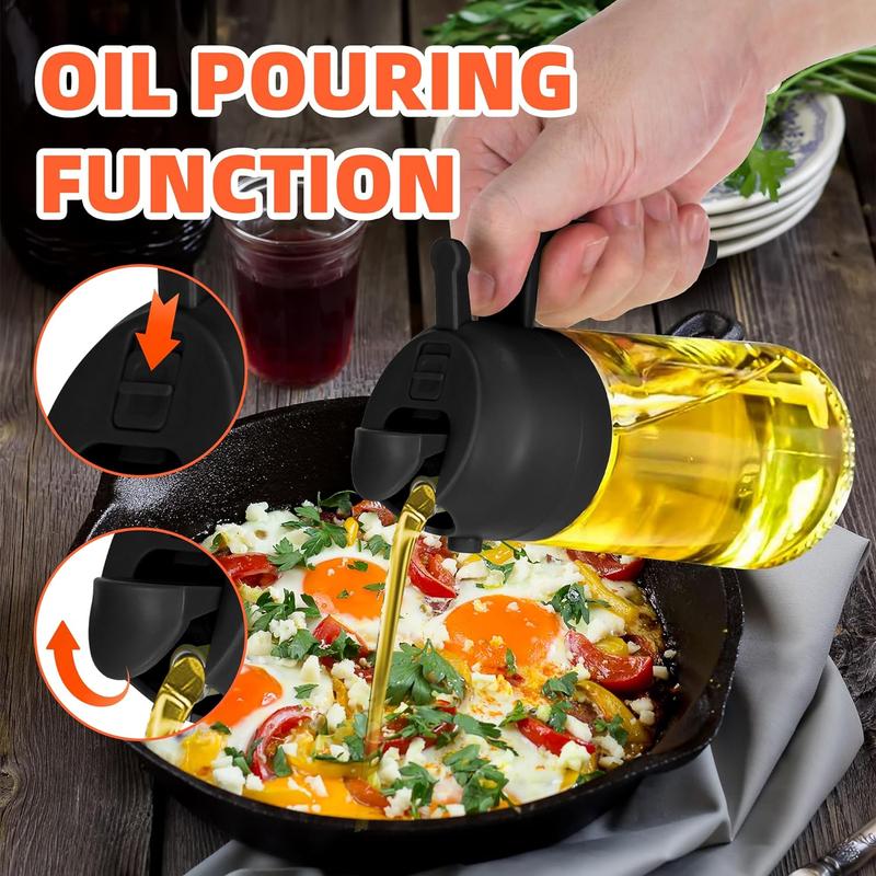 Product Introduction of Kitchen Gadgets for 2024 470ml Oil Sprayer Bottle, A Sprayer Automatic Opening & Closing Oil Sprayer Bottle, Kitchen Accessories Oil Dispensers, Cooking Oil Sprayer Bottle for Bbq, Kitchen Utensils & Gadgets,Back To School Supplies Plastic 1
