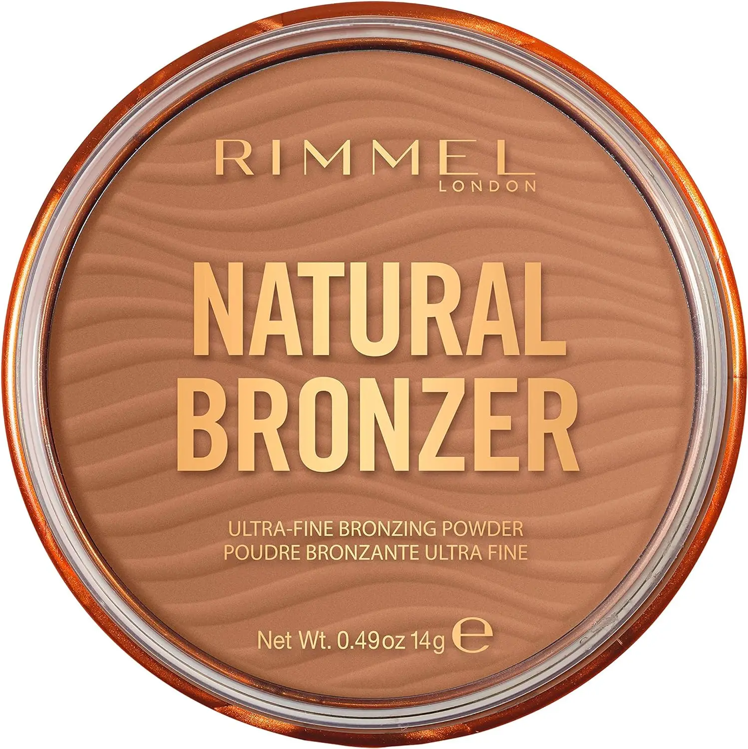 RIMMEL LONDON - Natural Bronzer - Silky-Smooth & Ultra-Fine Bronzing Powder - Sunkissed Look, Mimicking Natural Tan - 002 Sunbronze - 14g Makeup Matte Flawless Radiant