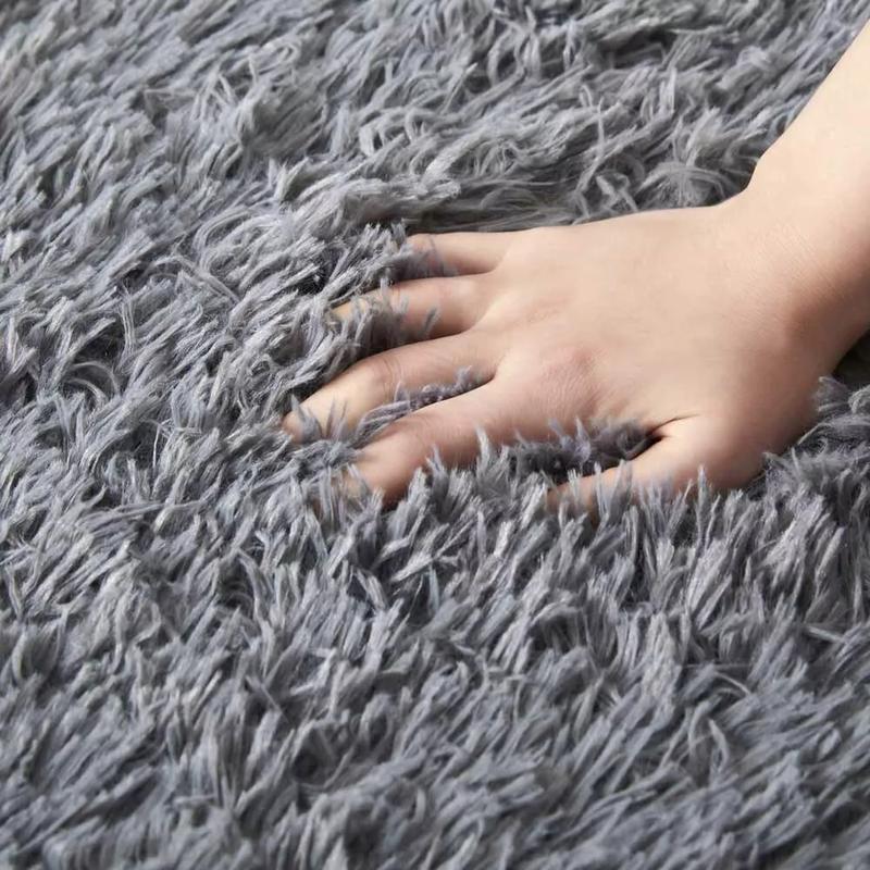 Product Introduction of Large Shaggy Fluffy Rugs Anti-Slip Super Soft Mat Living Room Bedroom Carpet Rug 9