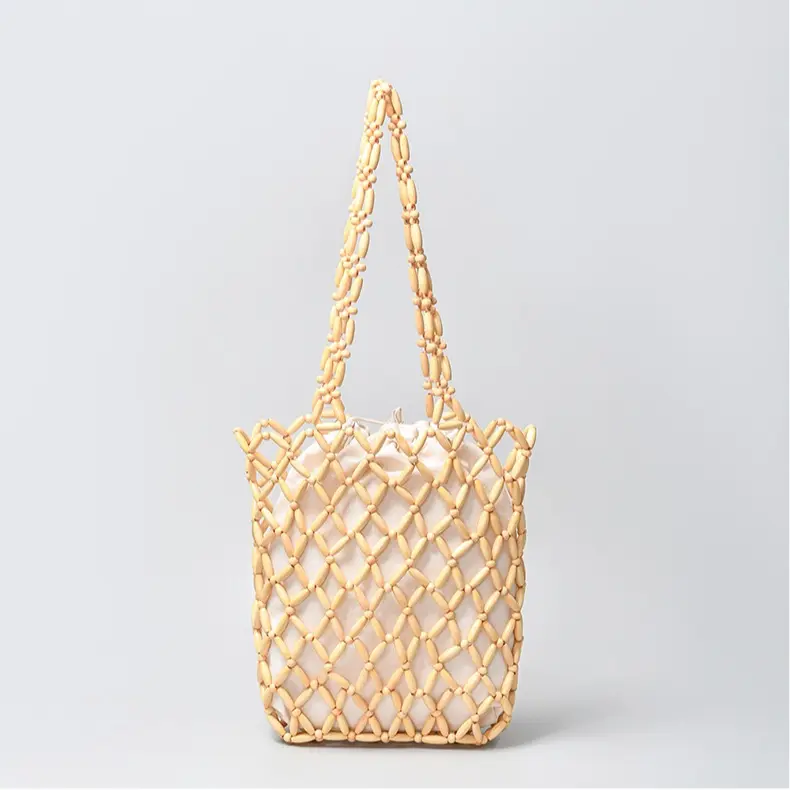 Wooden Bead Bags