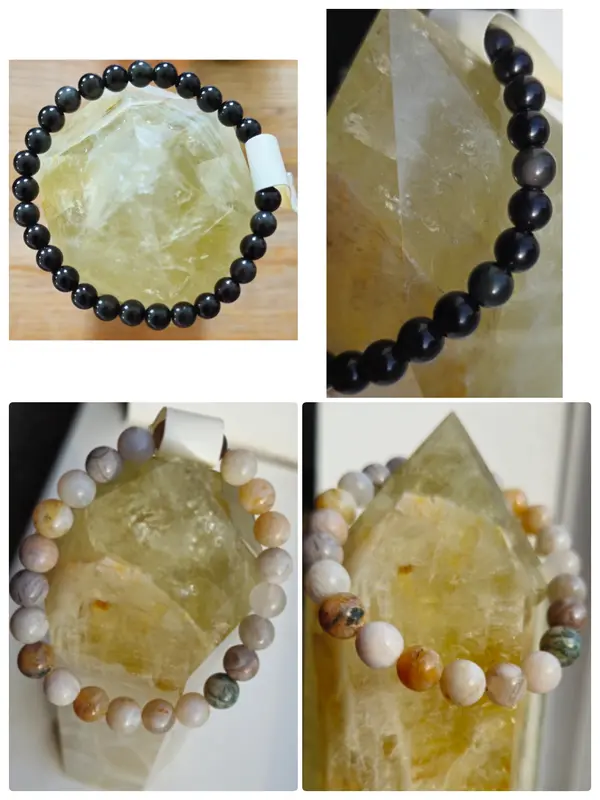 Natural Crystal Chip Round Bead Bracelet Accessory for Women gift jewellery 4