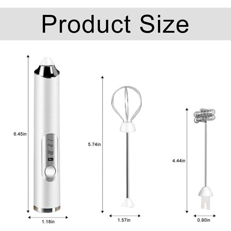 Product Introduction of ⭐[Delivery In 2-3 Days]⭐Rechargeable Electric Milk Coffee Frother Whisk Egg Beater Handheld Frappe Mixer 24