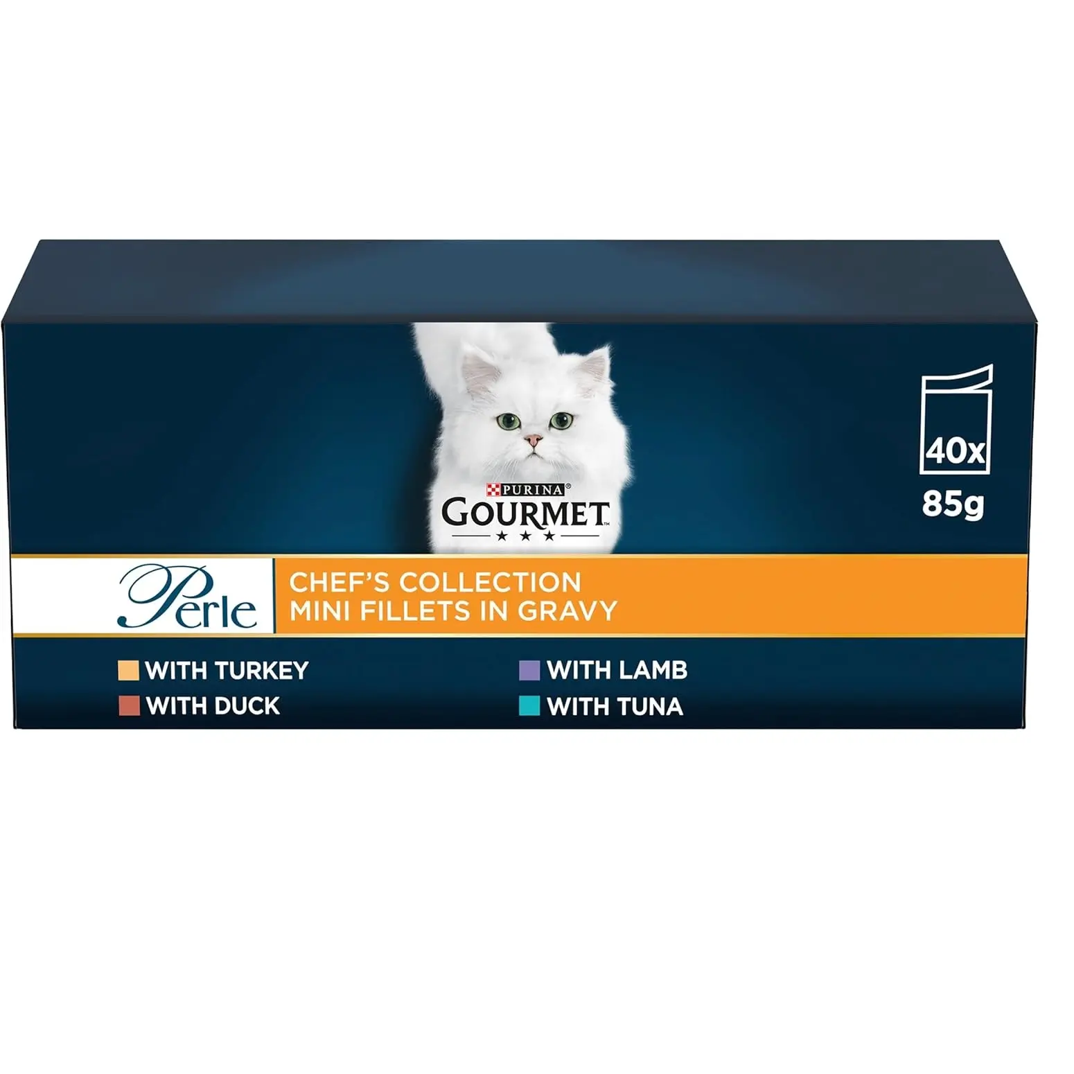 GOURMET Perle Chef's Collection in Gravy Wet Adult Cat Food 40x85g